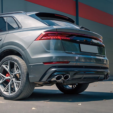 Audi Q8 S-Line 2018-2020 Diffusore Posteriore Doppia Uscita
