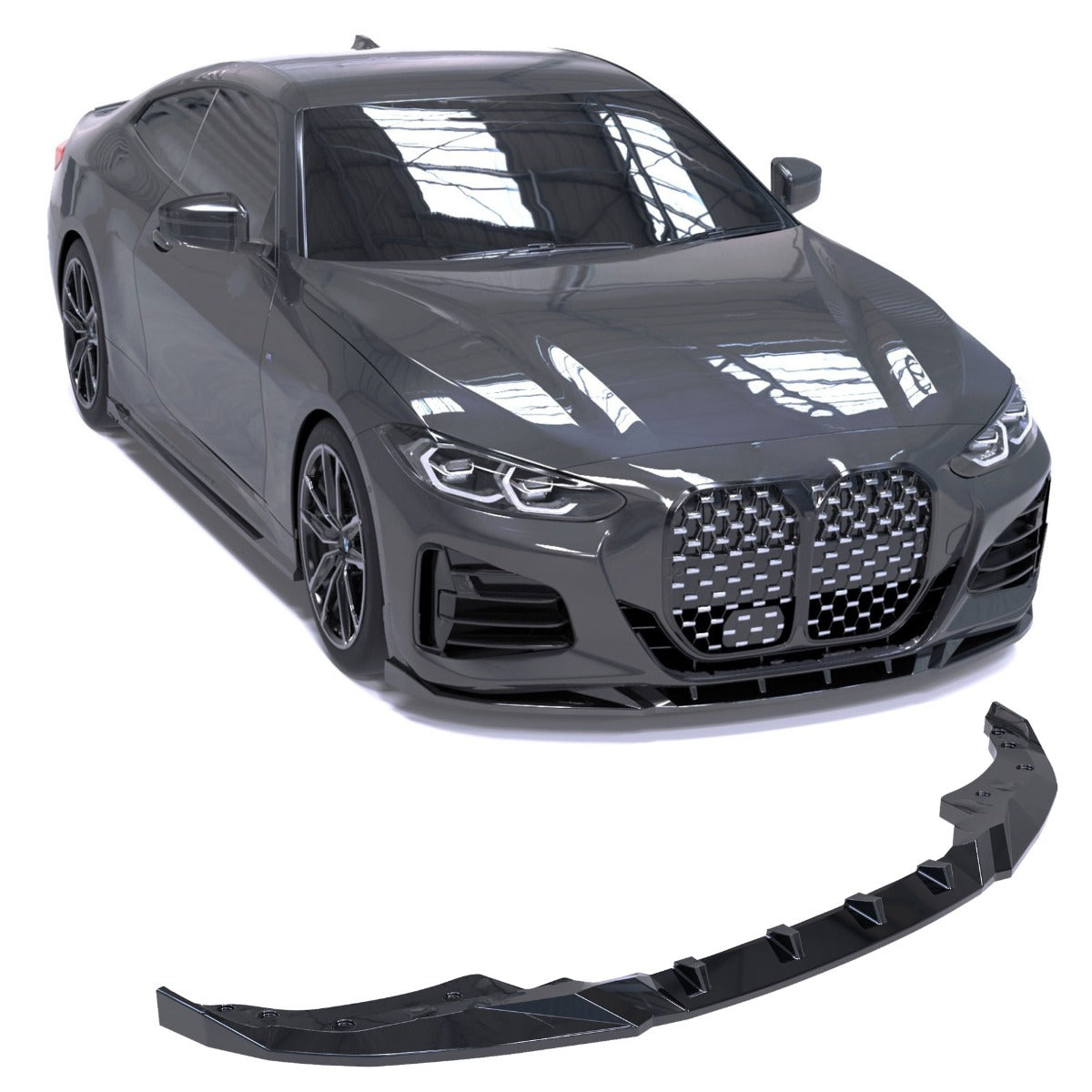 BMW 4 G22/G23 M 2020-2024 Splitter - APEX Spoiler Anteriore - autorivallo