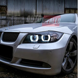BMW Serie 3 E90 E91 2005-2008 Fari Anteriori Angel Eyes 3D LED