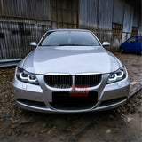 BMW Serie 3 E90 E91 2005-2008 Fari Anteriori Angel Eyes 3D LED