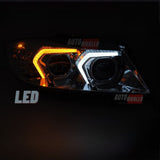 BMW Serie 3 E90 E91 2005-2008 Fari Anteriori Full LED Cromati