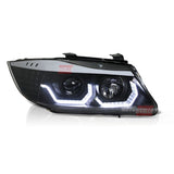BMW Serie 3 E90 E91 2005-2008 Fari Anteriori LED 3D Neri
