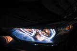 BMW Serie 3 F30 F31 2011-2015 Fari Anteriori LED DRL Angel Eyes Bianchi Bianchi