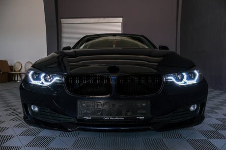 BMW Serie 3 F30 F31 2011-2015 Fari Anteriori LED DRL Angel Eyes Bianchi Bianchi