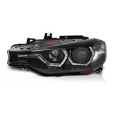 BMW Serie 3 F30 F31 2011-2015 Fari Anteriori LED Angel Eyes Bianchi