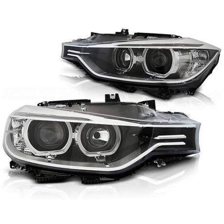 BMW Serie 3 F30 F31 2011-2015 Fari Anteriori a LED H7 Neri