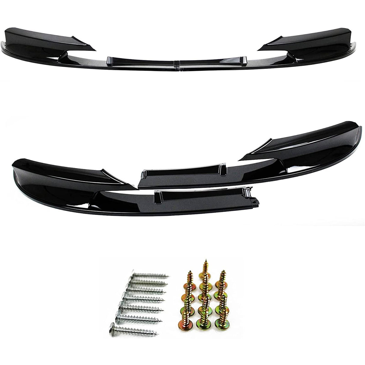 BMW Serie 3 F30 F31 2011–2019 Spoiler Anteriore Nero Lucido