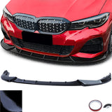 BMW Serie 3 G20 G21 2018–2022 Spoiler Anteriore Nero Lucido