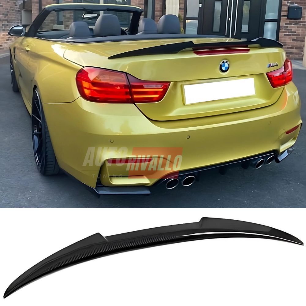 BMW Serie 4 F33 Cabriolet 2013-2021 Spoiler Cofano in Carbonio M4 Sport
