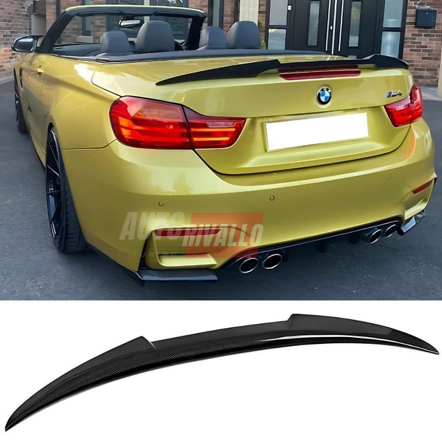 BMW Serie 4 F33 Cabriolet 2013-2021 Spoiler Cofano in Carbonio M4 Sport