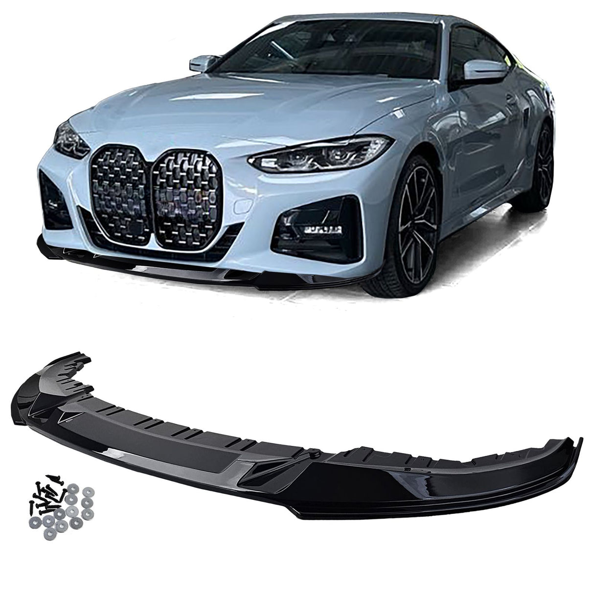 BMW Serie 4 G26 2021 - Spoiler Anteriore Nero Lucido