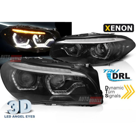 BMW Serie 5 F10 F11 2010-2013 Fari Anteriori Xenon DRL 3D LED