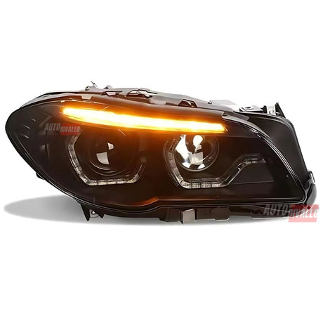 Coppia fari BMW F10 F11 LED Angel Eyes – Nero elegante