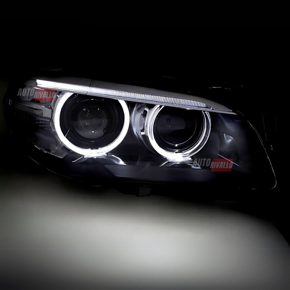 Upgrade fari xenon BMW F10 F11 con LED Angel Eyes