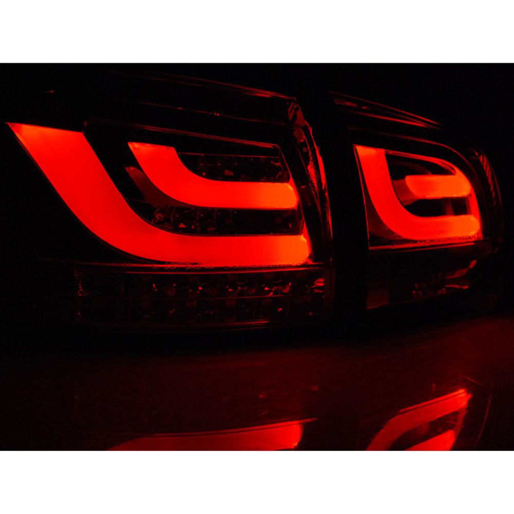 VW Golf 6 2008-2012 Fanali Posteriori LED Lightbar Nero Fumè