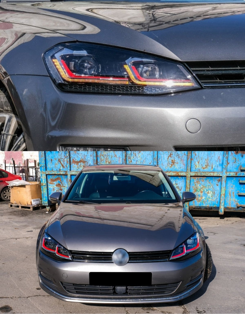 VW Golf 7 2012-2017 Fari Anteriori GTI LED Fanali Xenon OEM