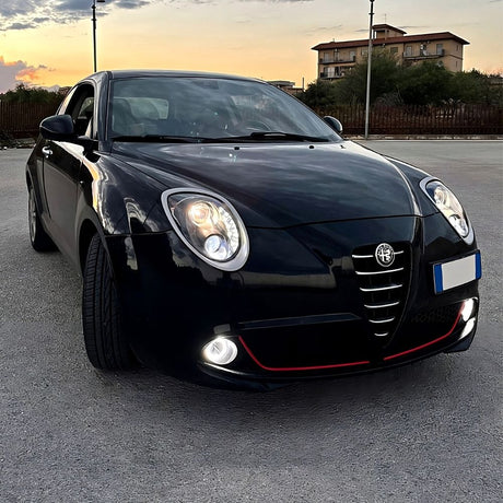 Alfa Mito 2008-2018 Fari Anteriori Luci Diurne DRL LED Nero