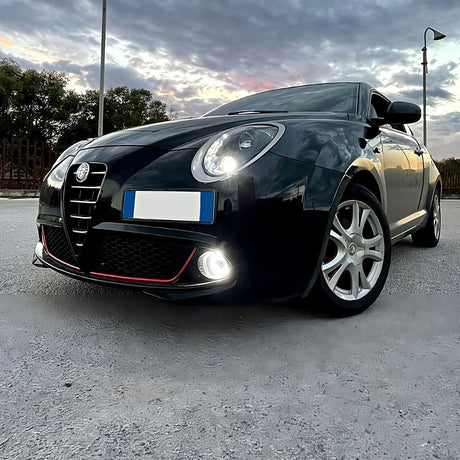 Alfa Mito 2008-2018 Fari Anteriori Luci Diurne DRL LED Nero