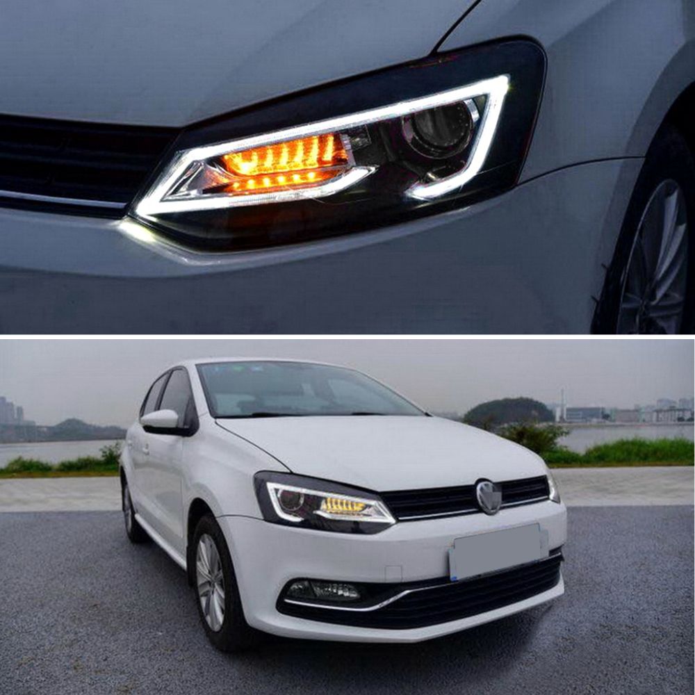 VW Polo 6R 6C 2009-2017 Fari Anteriori a LED Devil Eye Look
