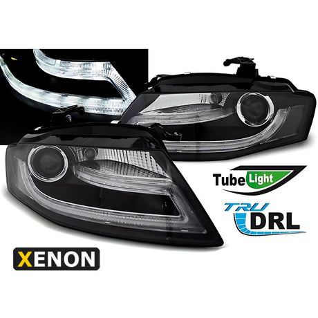 Audi A4 B8 2007-2011 Fari Anteriori Luci Diurne LED Xenon