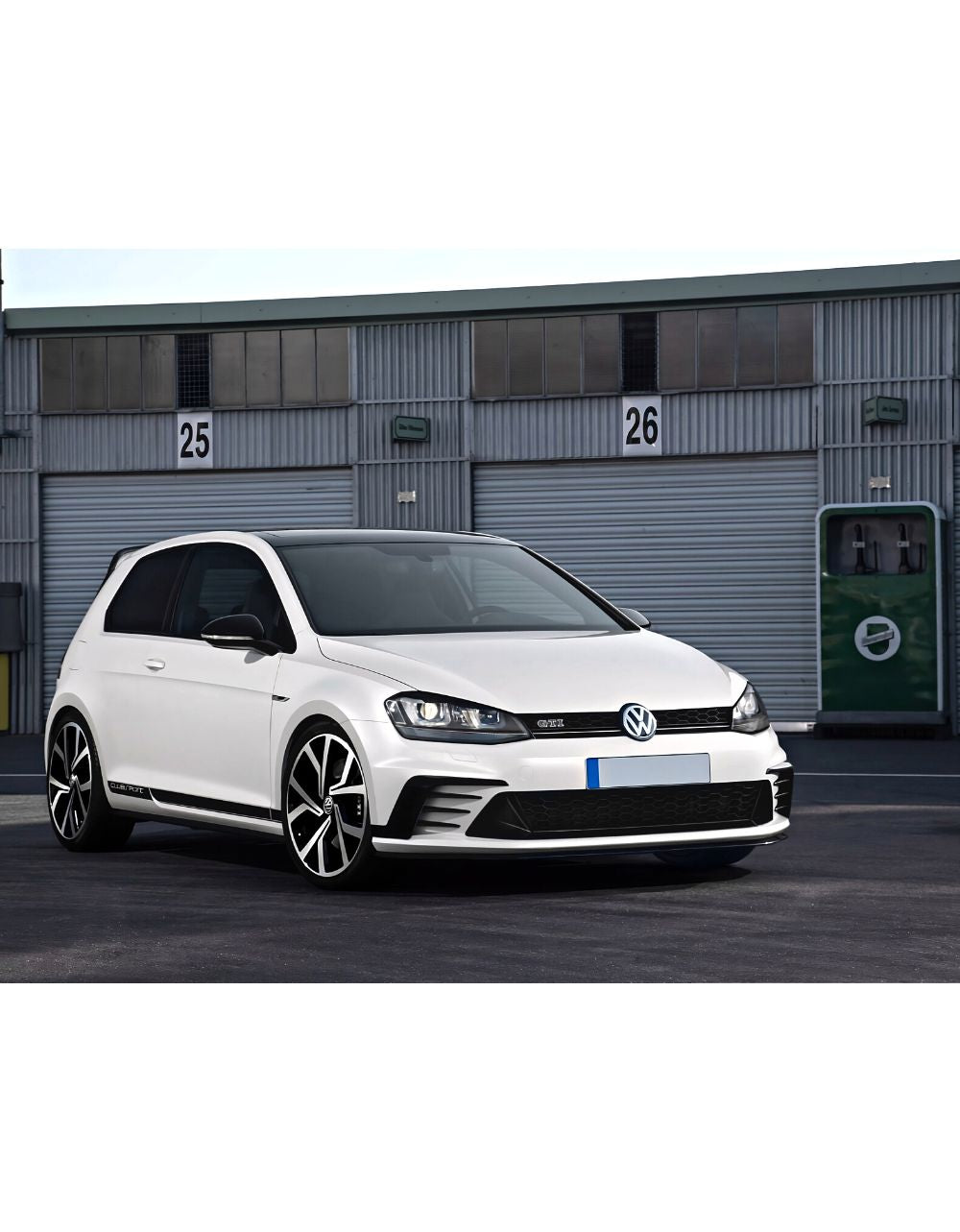 VW Golf 7 2012-2017 Fari Anteriori DRL LED R-Line Look Nero
