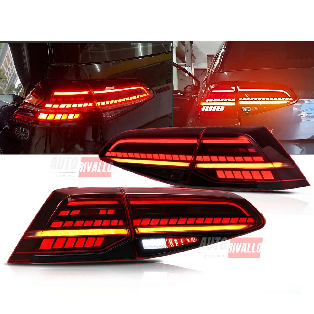 VW Golf 7.5 2017-2019 Fari Posteriori Full LED GTI Rosso