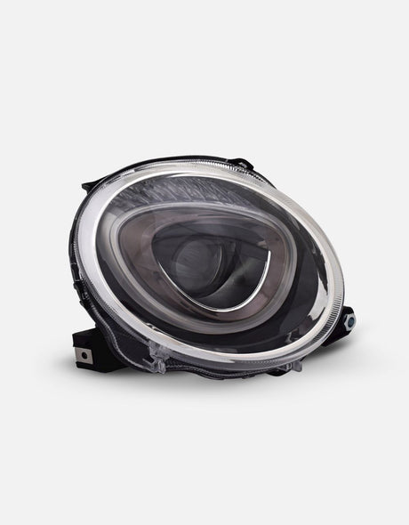 Fiat 500 500C 2015-2023 Fari Anteriori Fanali Lenticolari H7 Nero