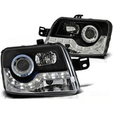 Fiat Panda 2003-2009 Fari Anteriori a LED Diurne Nero