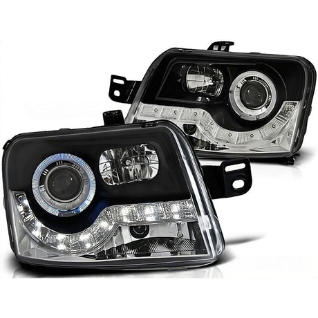 Fiat Panda 2003-2009 Fari Anteriori a LED Diurne Nero