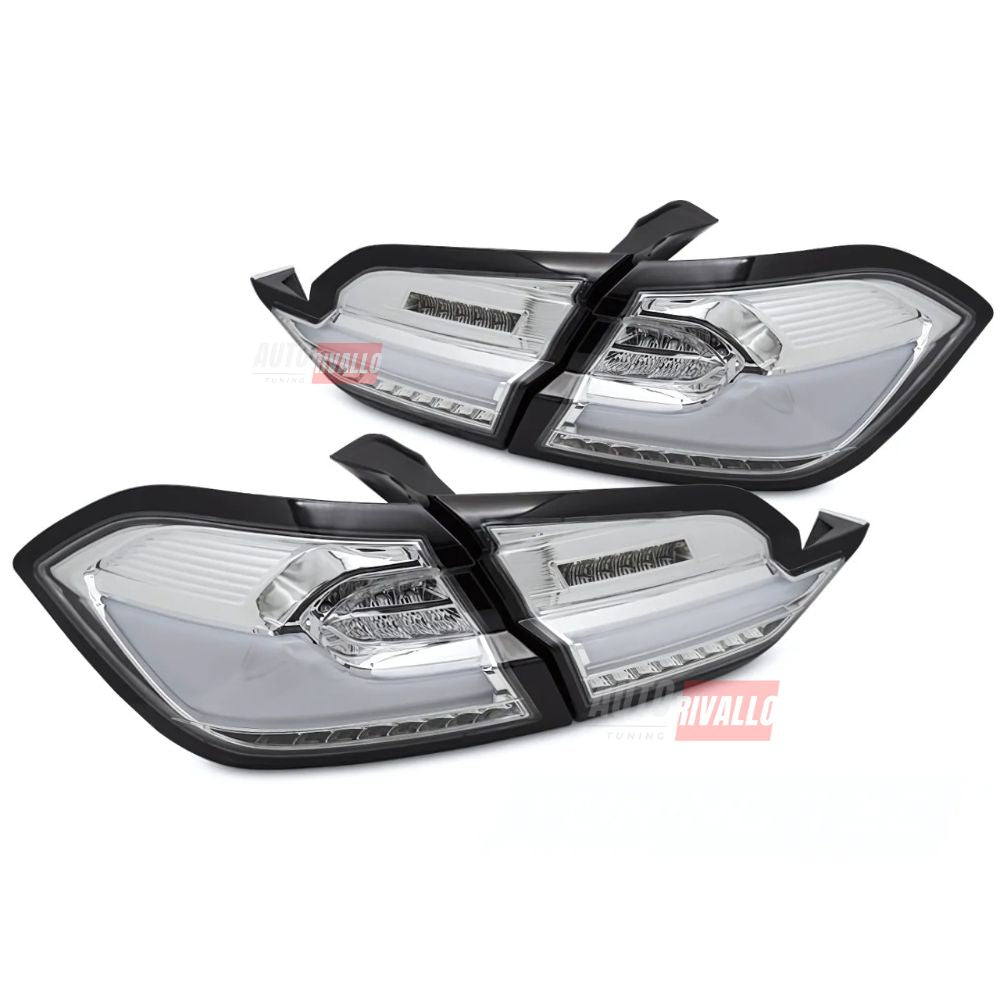 Ford Fiesta MK8 2017-2021 Fanali Posteriori Full LED Lightbar Cromati