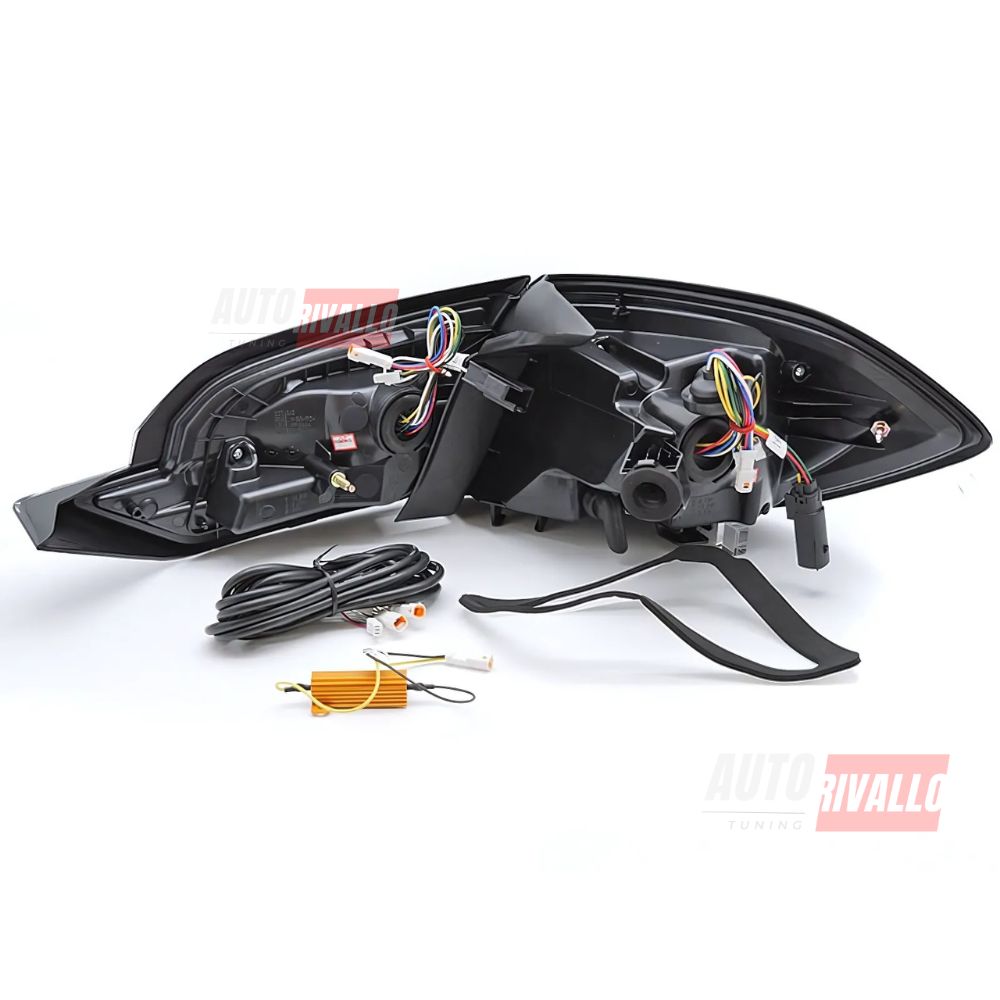 Ford Fiesta MK8 2017-2021 Fanali Posteriori Full LED Lightbar Fumé