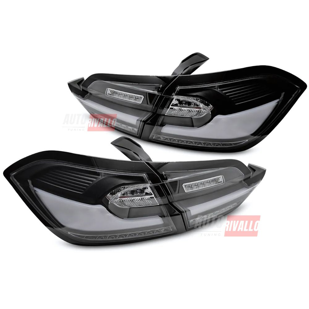 Ford Fiesta MK8 2017-2021 Fanali Posteriori Full LED Lightbar Nero