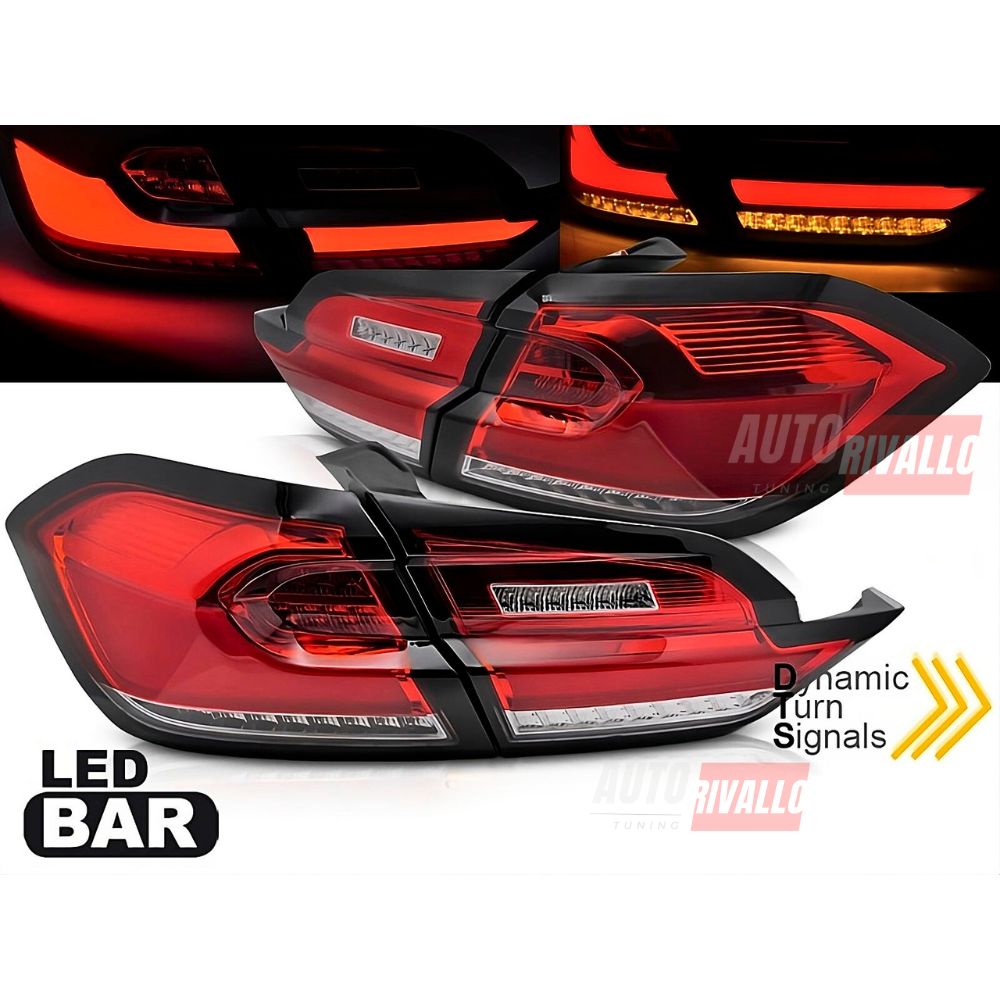 Ford Fiesta MK8 2017-2021 Fanali Posteriori Full LED Lightbar
