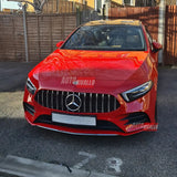 Griglia AMG Look Nero Cromato per Mercedes Classe A W177 2018-2022
