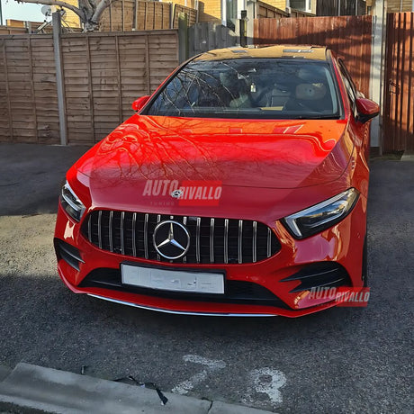 Griglia AMG Look Nero Cromato per Mercedes Classe A W177 2018-2022