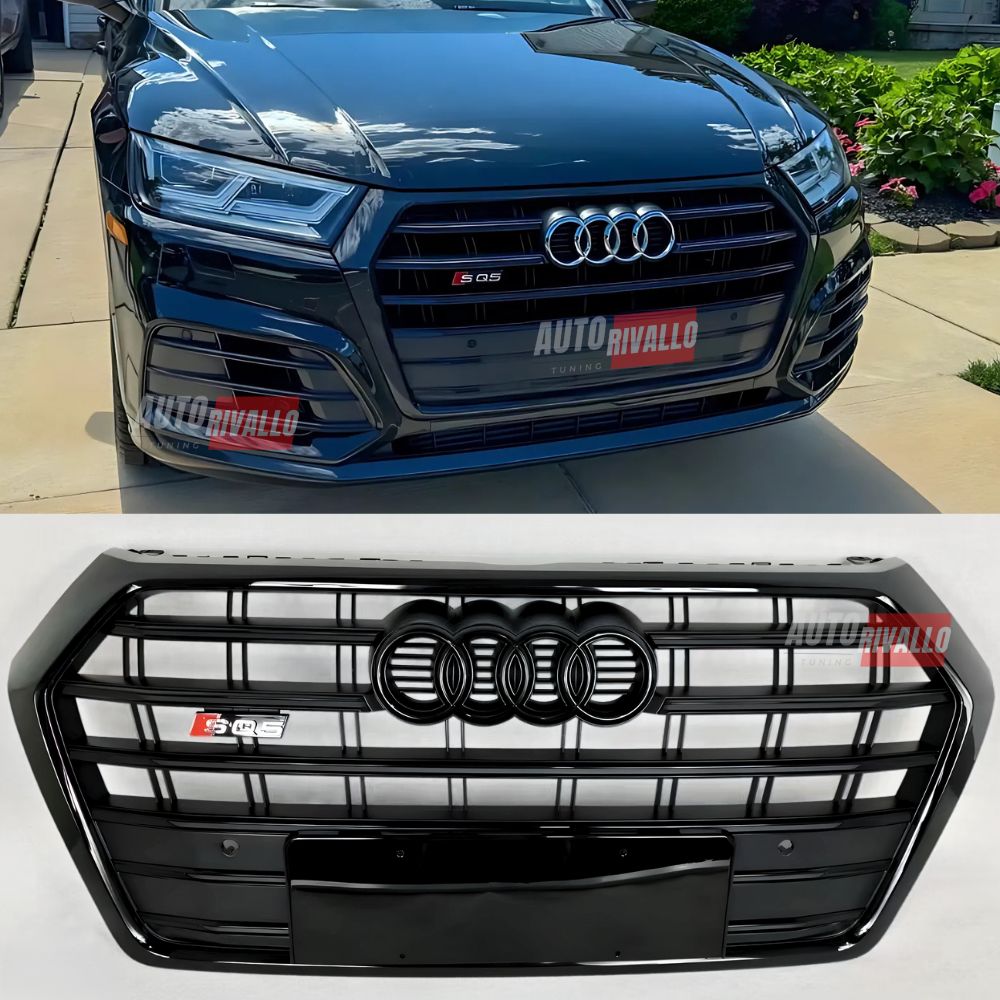 Griglia Anteriore Audi Q5 2016-2020 SQ5 Look Nero Lucido Calandra Mascherina