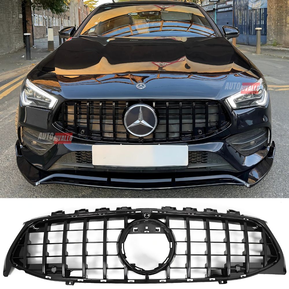 Mercedes CLA C118 X118 2019-2023 Griglia Anteriore AMG CLA45 GTR Nero Lucido