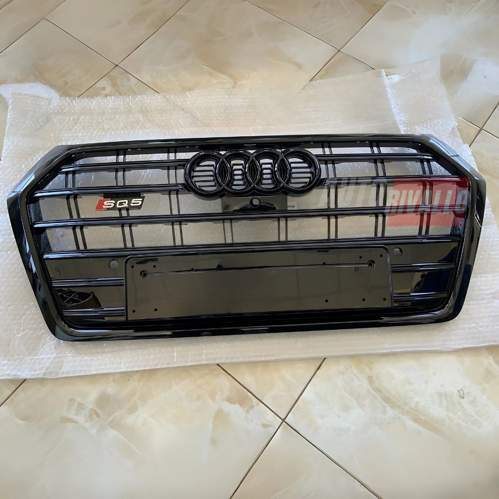 Griglia Anteriore Audi Q5 FY 2016-2020 SQ5 Look Nero Lucido Calandra Mascherina Sportiva Top Quality