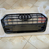 Griglia Anteriore Audi Q5 FY 2016-2020 SQ5 Look Nero Lucido Calandra Mascherina Sportiva Top Quality