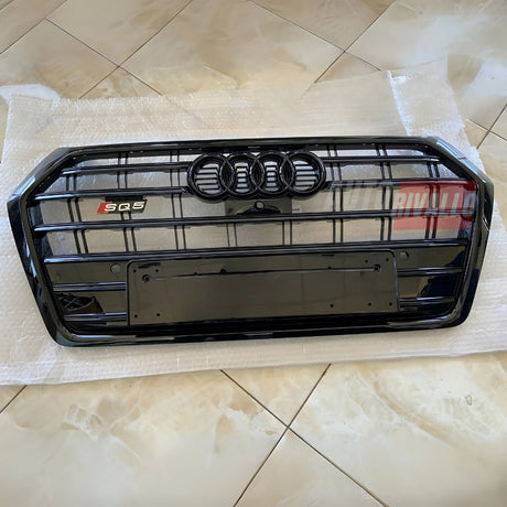 Griglia Anteriore Audi Q5 FY 2016-2020 SQ5 Look Nero Lucido Calandra Mascherina Sportiva Top Quality