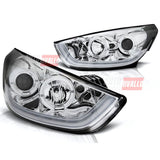 Hyundai IX35 2010-2013 Fari Anteriori LED Lightube Cromati