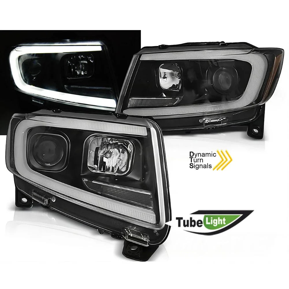 Jeep Grand Cherokee 4 2011-2013 Fari Anteriori LED Lightube - autorivallo