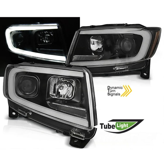 Jeep Grand Cherokee 4 2011-2013 Fari Anteriori LED Lightube - autorivallo
