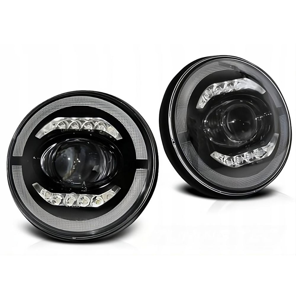 Jeep Wrangler ll 1996-2006 Fari Anteriori Full LED TFL Angel Eyes