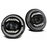 Jeep Wrangler ll 1996-2006 Fari Anteriori Full LED TFL Angel Eyes