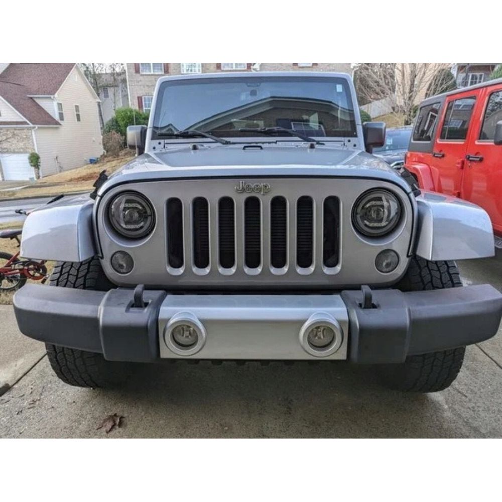 Jeep Wrangler ll 1996-2006 Fari Anteriori Full LED TFL Angel Eyes