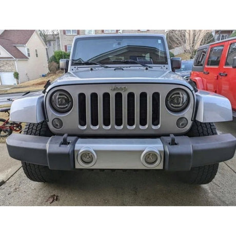 Jeep Wrangler ll 1996-2006 Fari Anteriori Full LED TFL Angel Eyes