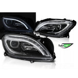 Mercedes Classe M W166 2011-2015 Fari Anteriori LED Neri Lightube
