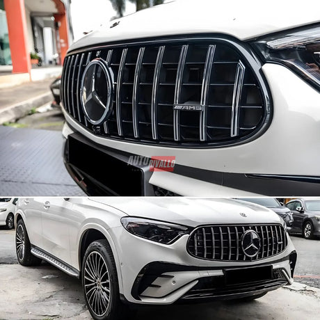 Mascherina AMG 63s GTR Nero Cromato per Mercedes GLC C254 X254