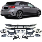 Mercedes A W177 2018-2023 Diffusore Posteriore AMG A45 Look